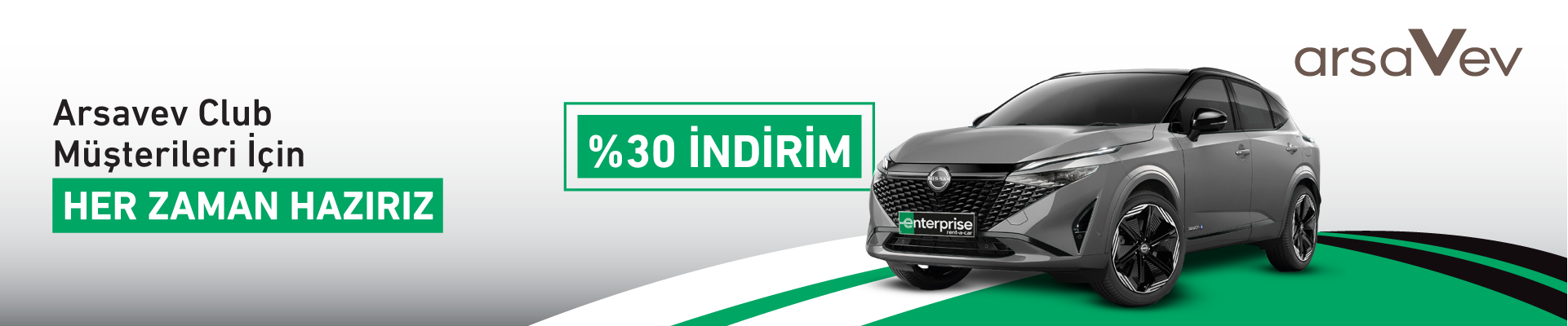 Enterprise'dan arsaVev Club üyelerine özel, çok avantajlı araçlar!