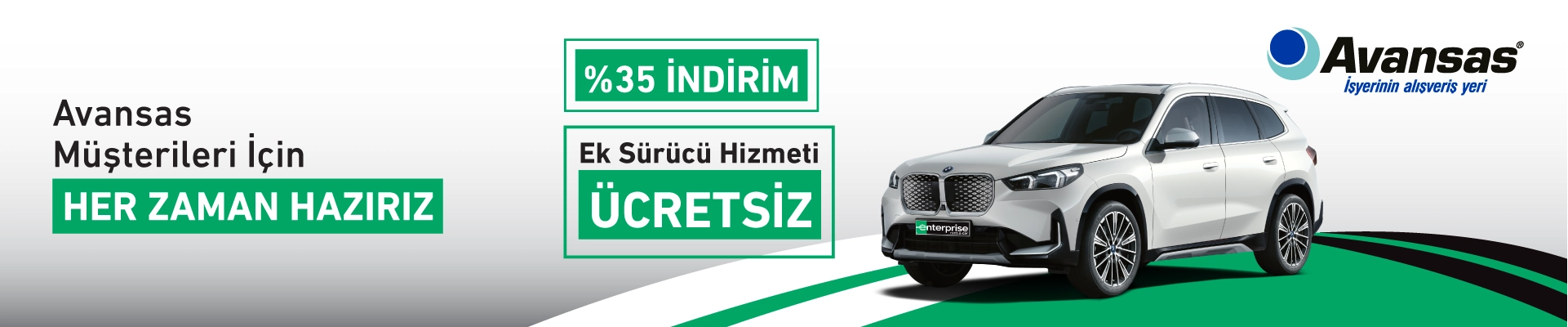 Enterprise'dan Avansas müşterilerine özel, çok avantajlı araçlar!