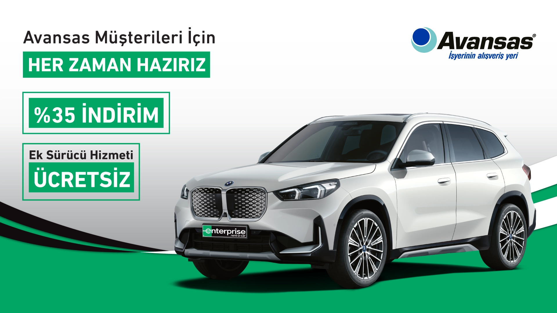 Enterprise'dan Avansas müşterilerine özel, çok avantajlı araçlar!