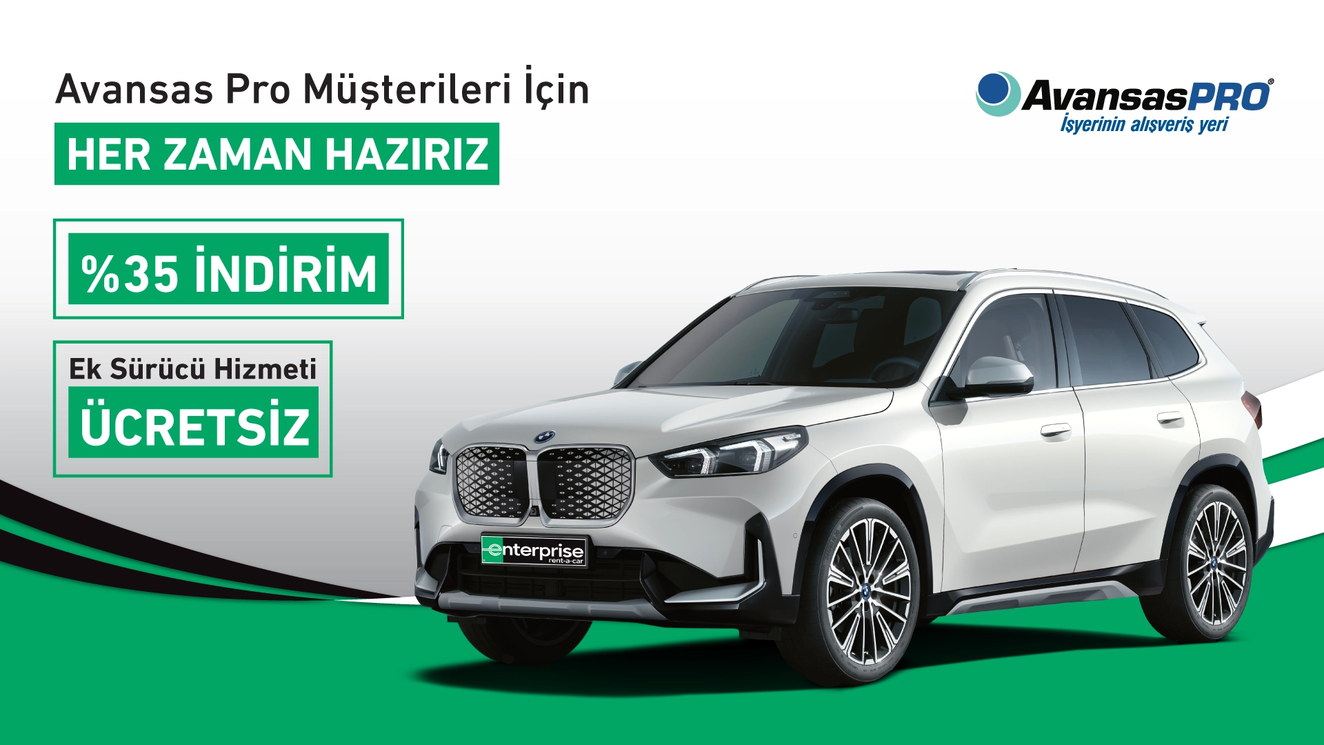 Enterprise'dan AvansasPRO müşterilerine özel, çok avantajlı araçlar!
