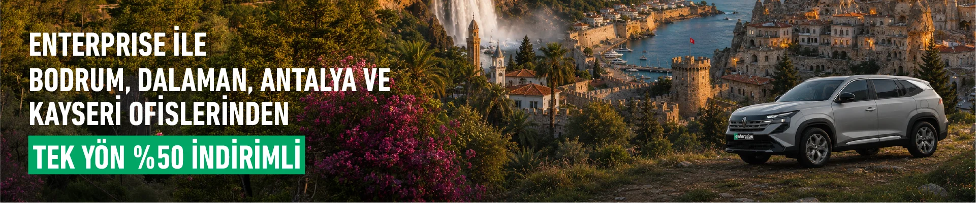 Antalya, Kayseri ve Muğla dan AL, Farklı Şehre Ücretsiz Bırak!