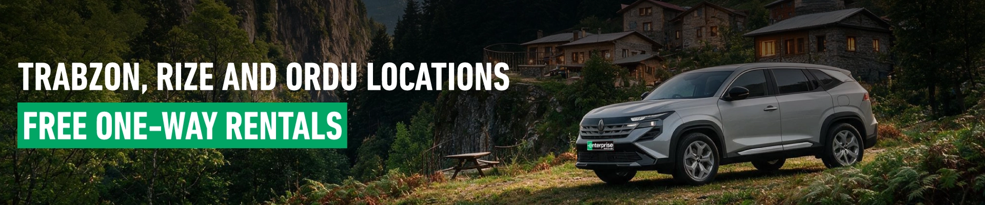 Pick Up in Trabzon, Ordu or Rize, Drop Off in Another City for Free!