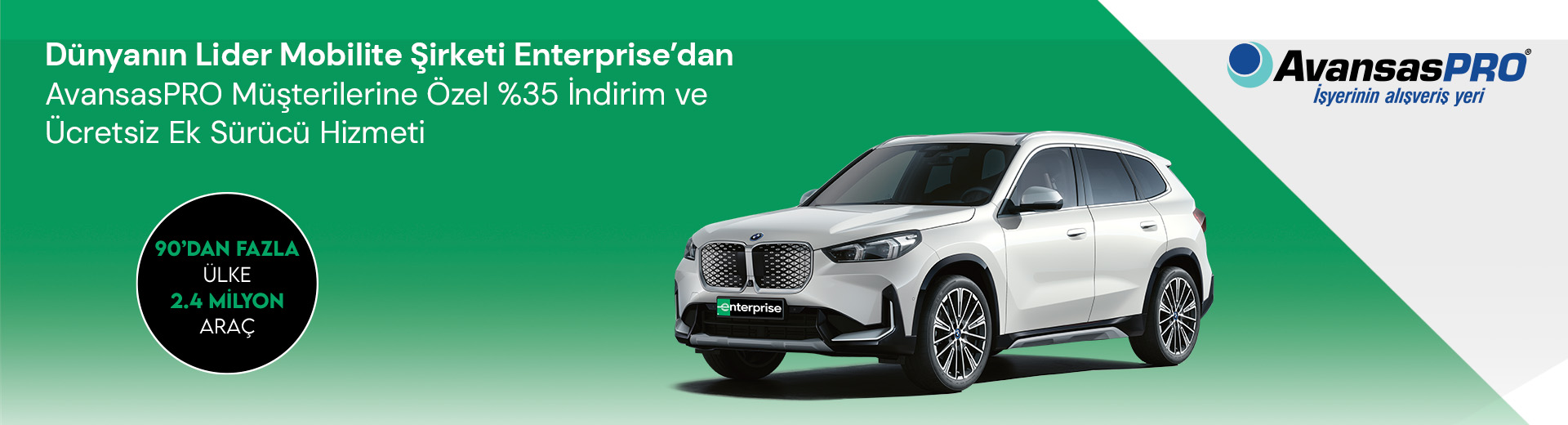 Enterprise'dan AvansasPRO müşterilerine özel, çok avantajlı araçlar!