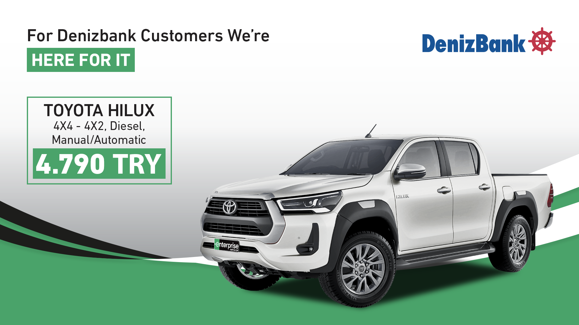 Don't Miss the Car Rental Advantages with Denizbank!