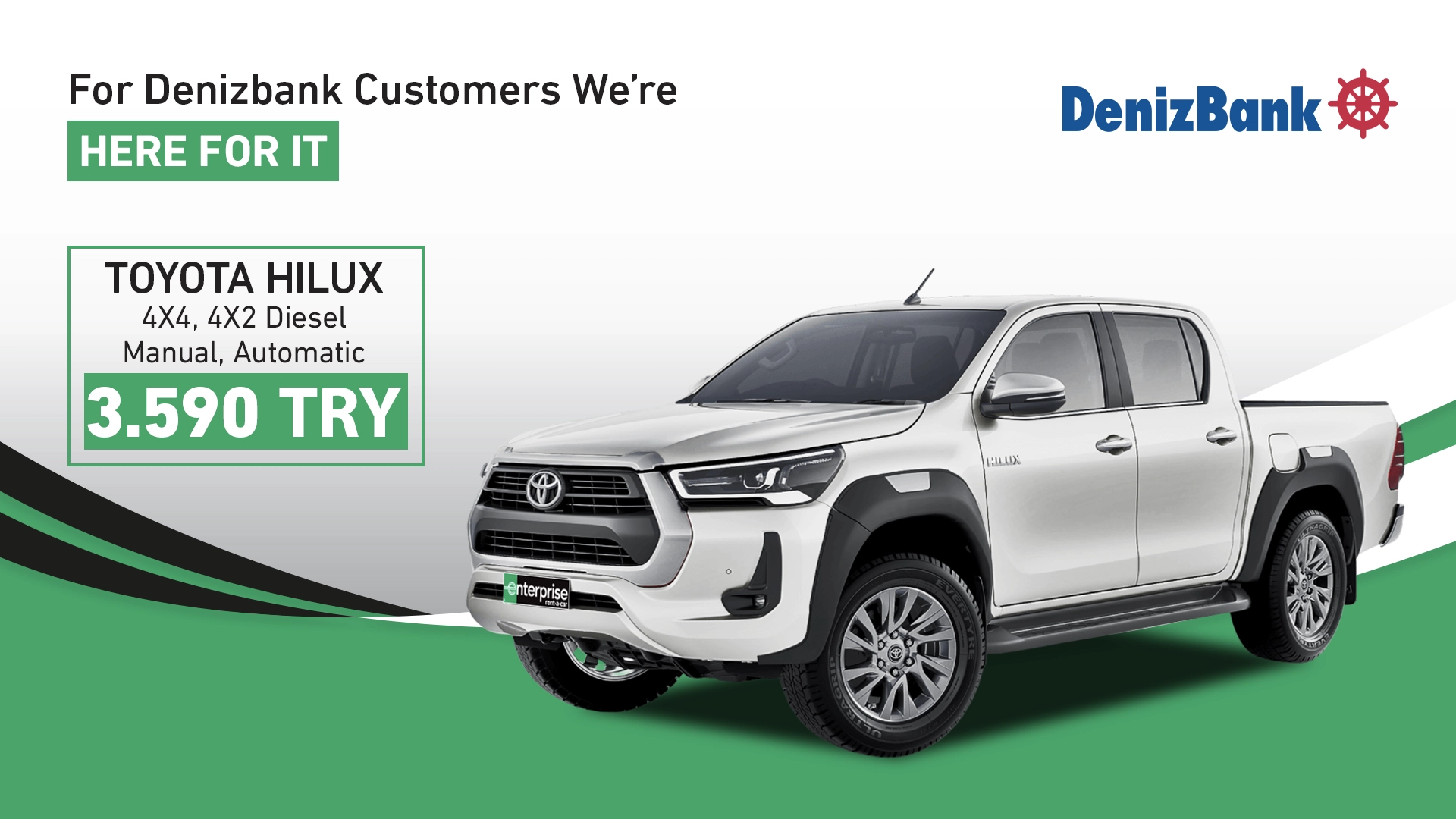 Don't Miss the Car Rental Advantages with Denizbank!