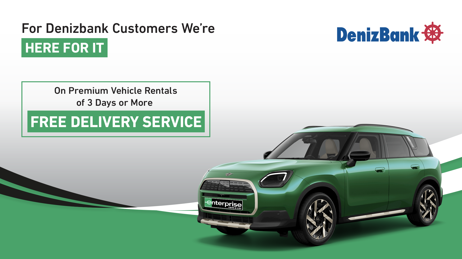 Don't Miss the Car Rental Advantages with Denizbank!
