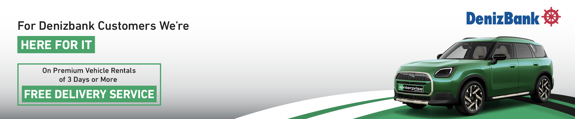 Don't Miss the Car Rental Advantages with Denizbank!