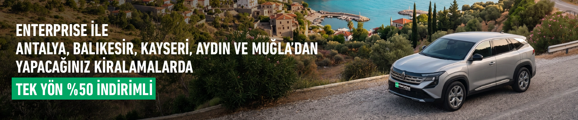 Antalya, Balıkesir, Kayseri, Aydın ve Muğla’dan Al, Farklı Şehre %50 İndirimle Bırak!
