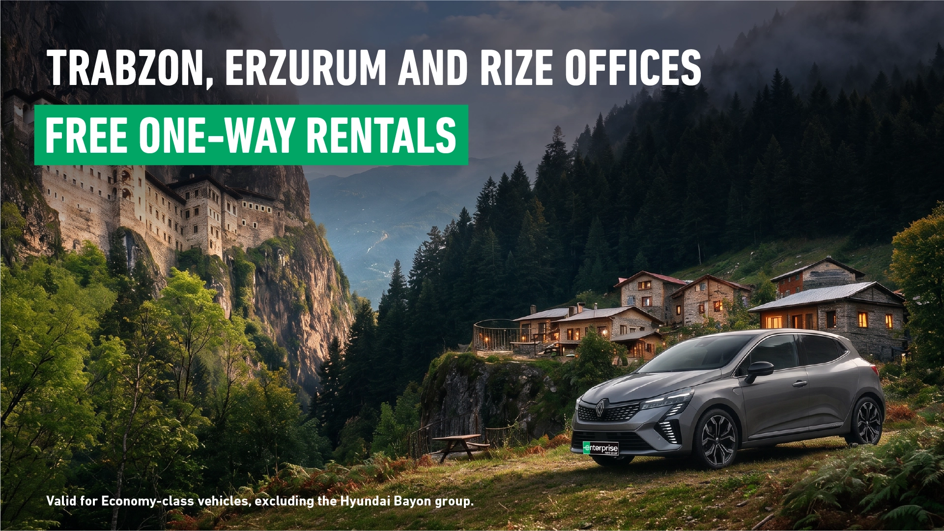 Pick Up in Trabzon or Rize, Drop Off in Another City for Free!