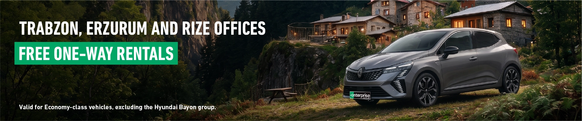 Pick Up in Trabzon or Rize, Drop Off in Another City for Free!