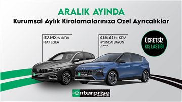 Kurumsal Kiralamalarınızda Avantajlı Fiyatlar!