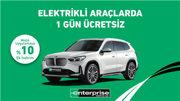 Elektrikli Araçlarda 4 Gün ve Kiralamalarda +1 Gün Ücretsiz