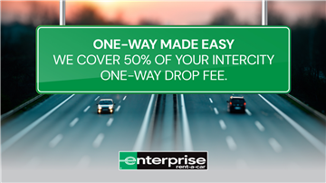 One-way trips are now 50% cheaper!