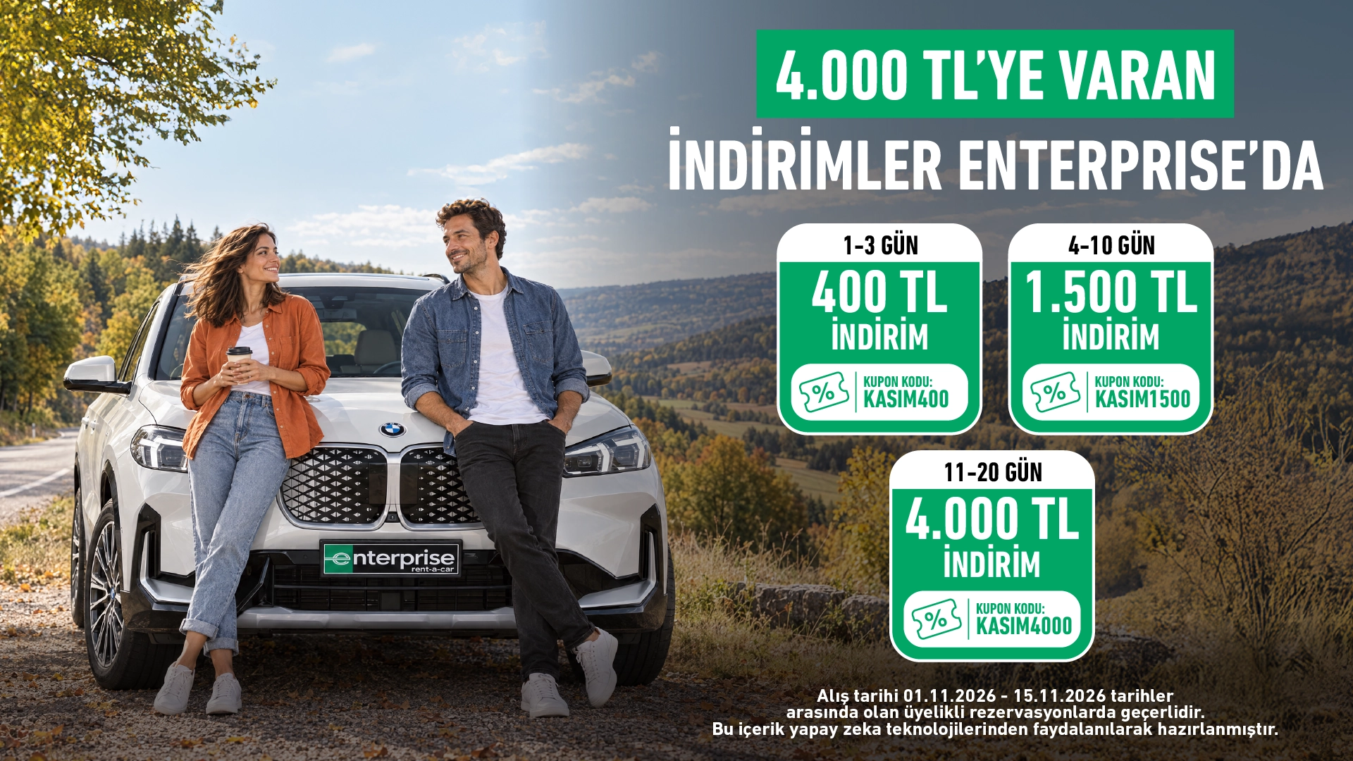 4.000 TL'ye Varan İndirimler Enterprise'da!