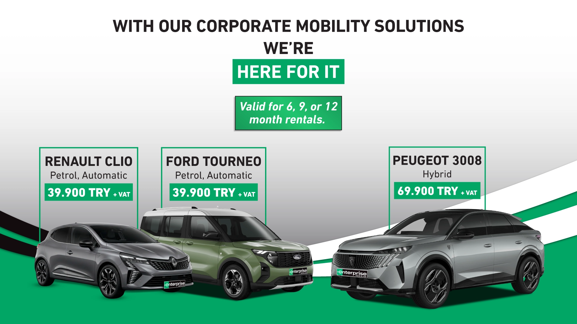 Advantageous Prices for Your Corporate Rentals!
