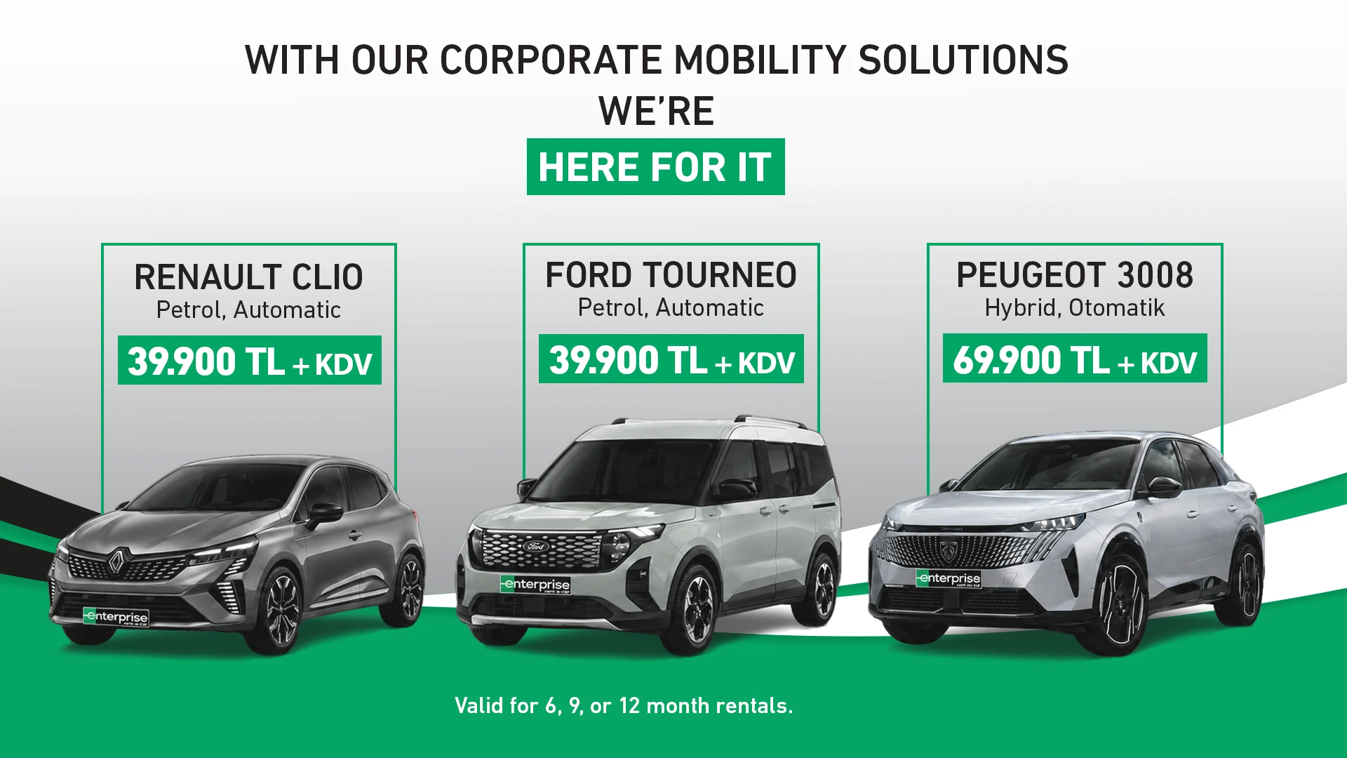 Advantageous Prices for Your Corporate Rentals!