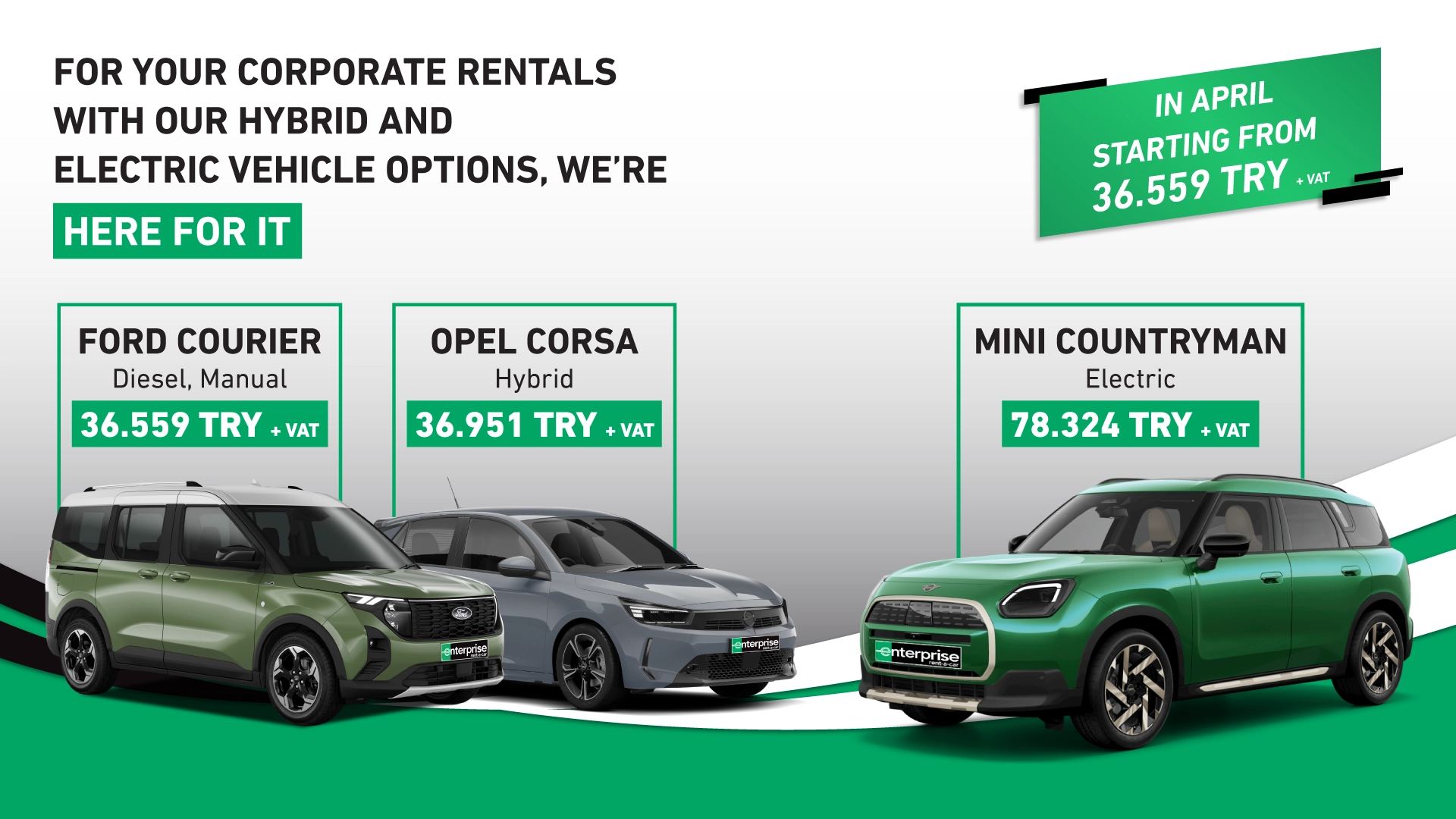 Advantageous Prices for Your Corporate Rentals!