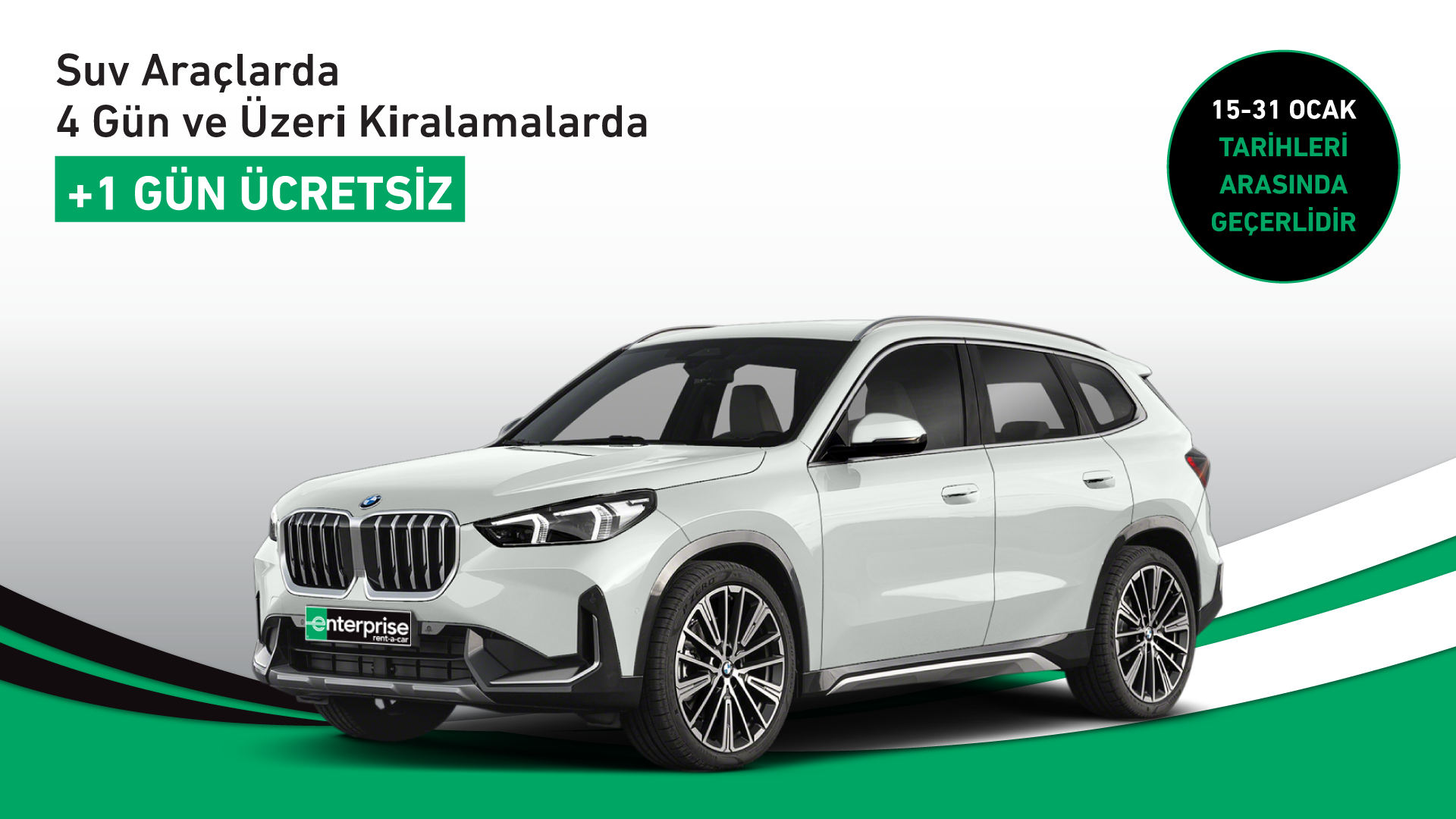 SUV Araçlarda 4 Gün ve Kiralamalarda +1 Gün Ücretsiz