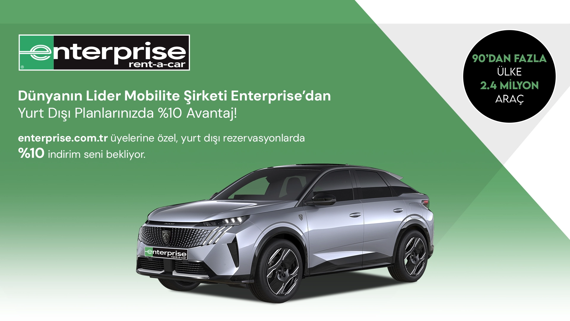 Yurtdışı Araç Kiralamalarınıza Özel %10 İndirim!