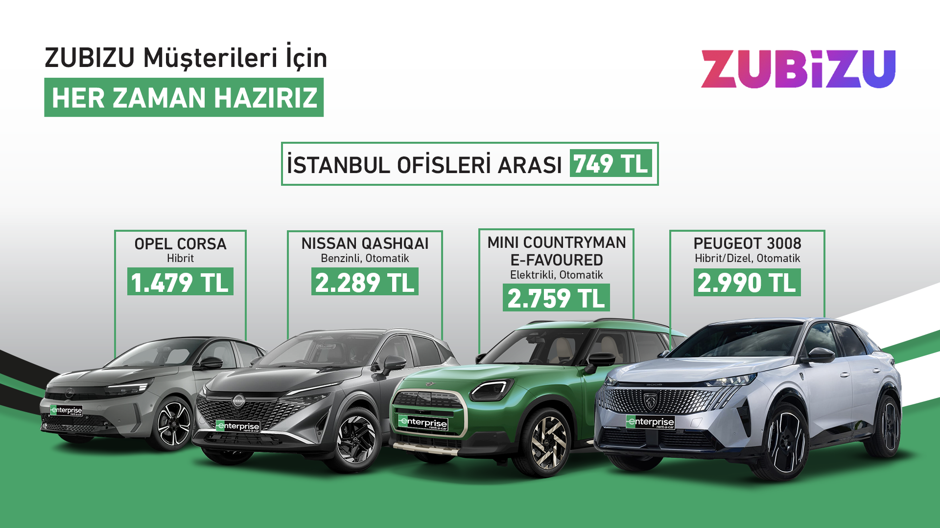 Zubizu Müşterilerine özel yıl boyunca indirim!