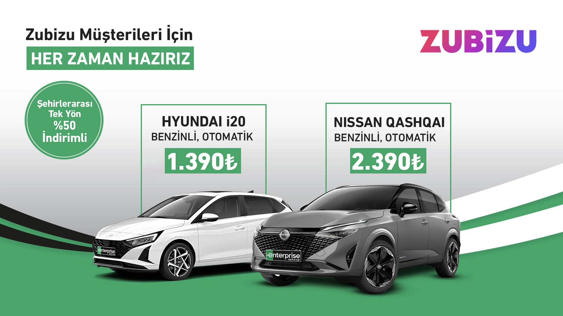 Zubizu Müşterilerine özel yıl boyunca indirim!