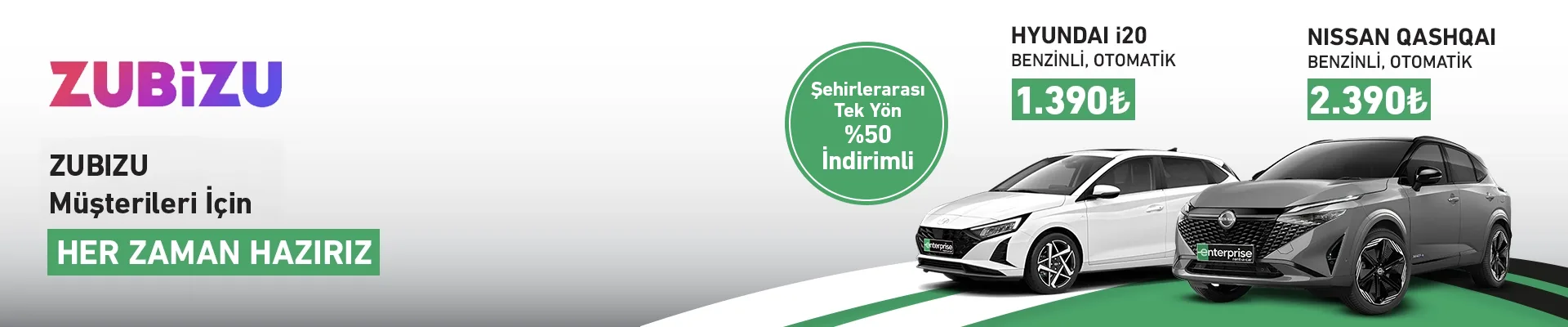 Zubizu Müşterilerine özel yıl boyunca indirim!